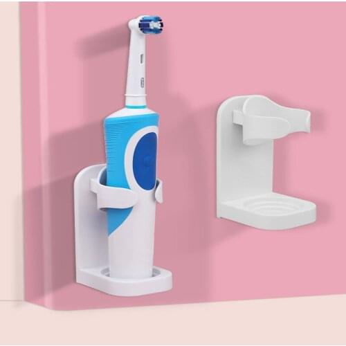 Creative Traceless Stand Rack Organizer Electric Wall-Mounted Holder Space Saving toothbrush holder Bathroom Accessories