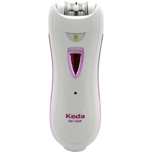 Mini Electric Epilator w/ LED light Women Hair Removal Rechargeable 45 Mins Run Time Wet/Dry Use No Cuts/Nicks/Stubble
