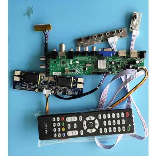 Kit for M170E5-L09/M170E5-L0A HDMI VGA Controller 4 CCFL board remote TV 30pin USB DVB-T2 DVB-T Digital LCD Panel 1280X1024 17"