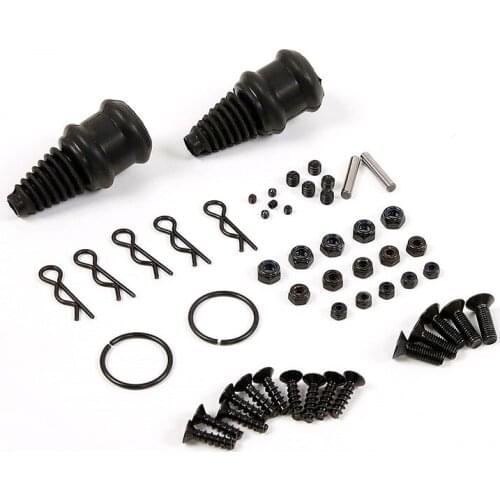RC Car Repair Kit For Rofun F5 Including 2 Dust Boots, Pins Screws and Nuts etc Remote Control Car Parts Accessories