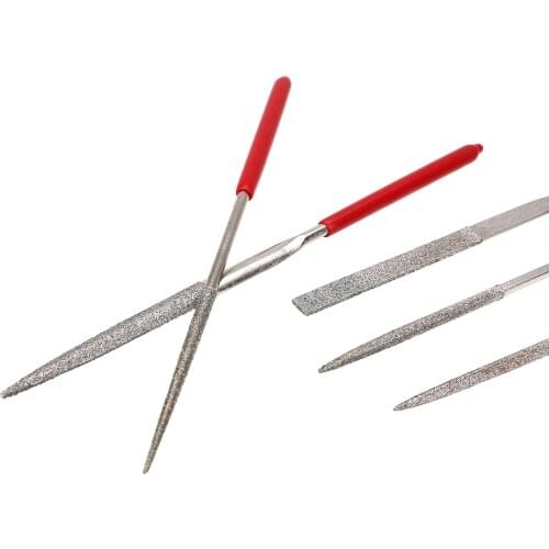 5pcs Mini 140mm Rasp Files Diamond Needle File Set For Metal Glass Deburring Woodworking DIY Hand Tool