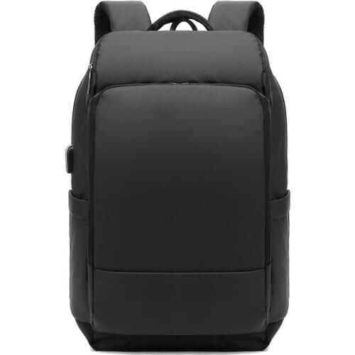2PCS / LOT New Large Capacity Business Laptop Backpack college Schoolbag Travel Bag USB Charging Male Backpack Mochilas
