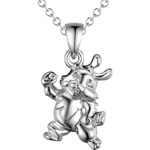 Wholesale Charm Silver Color Pendants For Women Jewelry Necklace Lady Fashion Jewelry Pendant Strange Mouse AN019/aqpajhwa