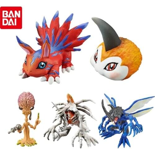 Bandai Genuine Gacha Toys DIGIMON ADVENTURE 20th Anniversary Modeling Series 5 Greymon Action Figure Collection Model Ornaments