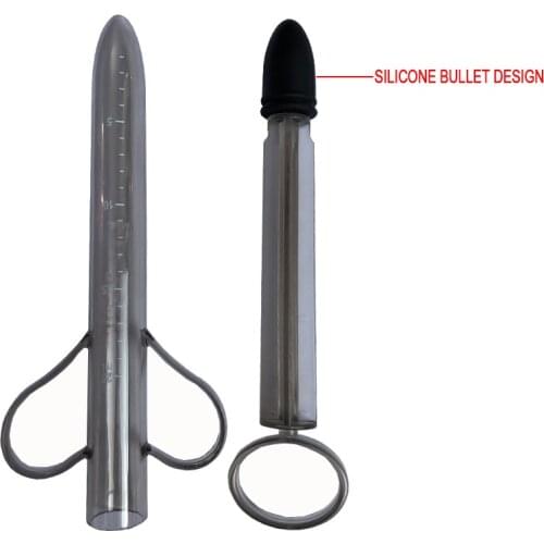 Asshole Vaginal Lubricant Syringe Liquid Thruster Enemator Silicone Bullet Design Enema Sex Toys for Couples Hygiene Clean Tools