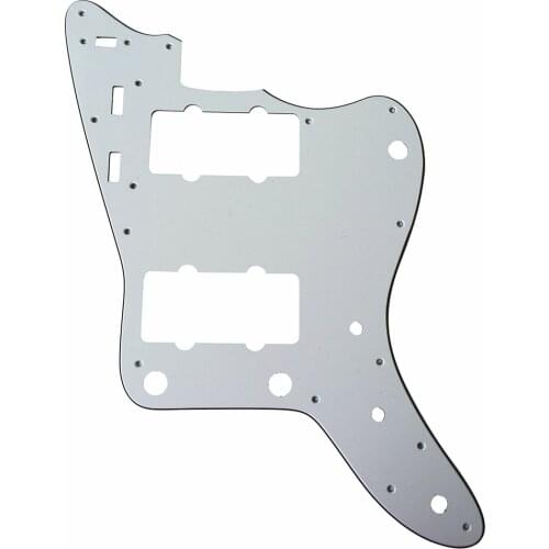 Pleroo Custom Guitar pickgaurd Scratch Plate - For Japan Jazzmaster Guitar Pickguard, 3 Ply Parchemnt