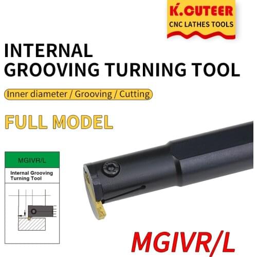 1PC MGIVR2016-1.5/2/2.5/3/4 Grooving Tool Holder MGMN Carbide Insert MGIVR Straight Shank Internal Turning Tool Lathe Bar