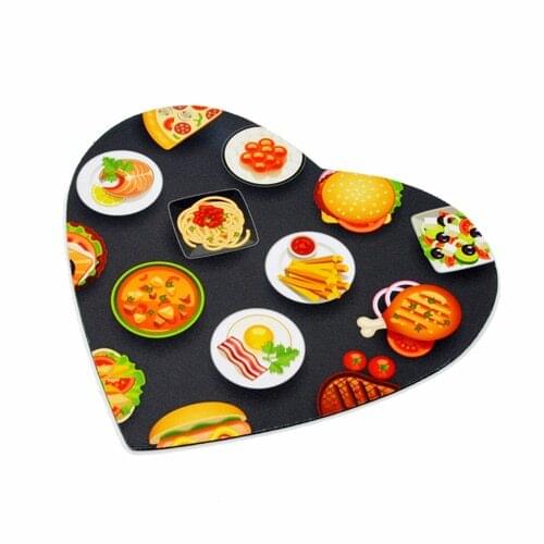 10pcs/lot DIY sublimation blank mouse pad 196mm*235mm*3mm customize logo heat press Mouse Pad Mice Pad Mat heart shape Mousepad