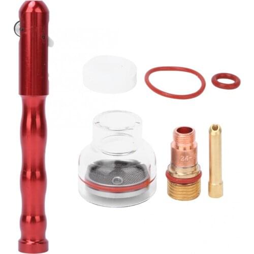 TIG Welding Wire Pen Flying Line Pen Wire Feeder + Filter Fluid Guide Nozzle with Transparent Glass Cover
