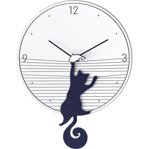 Nordic Large Wall Clock Simple Modern Art Wall Watches Creative Vogue Silent Living Room Montre Murale Numeric Clocks AC50AL