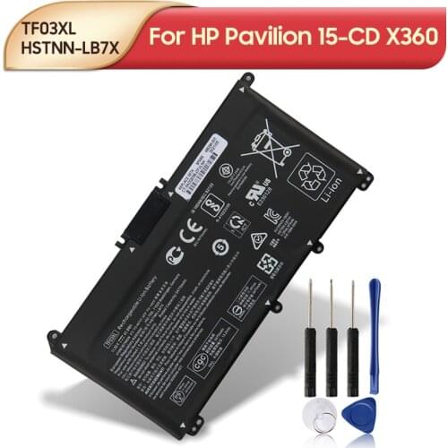 Original Replacement Laptop Battery TF03XL For HP Pavilion X360 14-CD Series HSTNN-LB7J HSTNN-LB7X 3630mAh with Tools