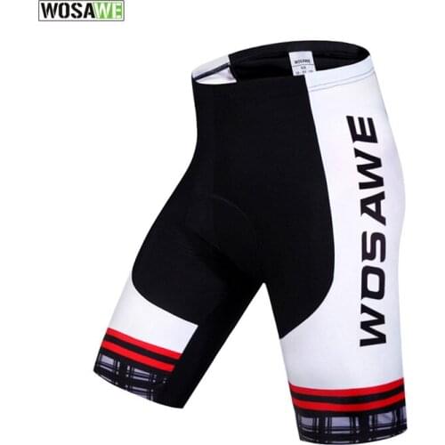 WOSAWE Men Cycling Shorts MTB Downhill Shorts Sports Bike Riding Short Bicycle Clothing Cycling Tights Trousers Ropa Ciclismo