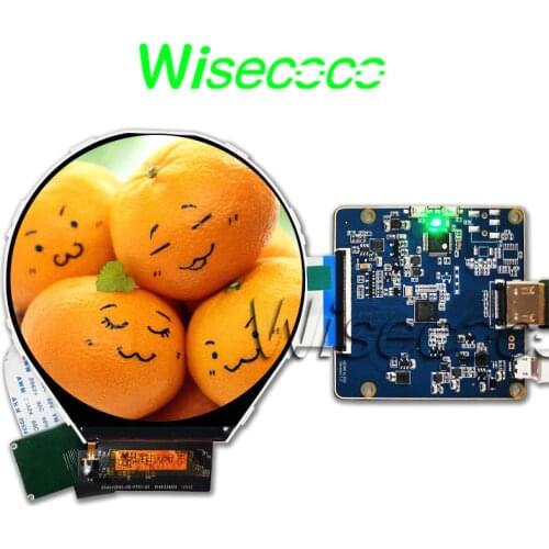 Wisecoco Round display 3.4 inch 800x800 ips tft lcd panel circle instruments screen HDMI mipi driver board ILI9881C drive IC