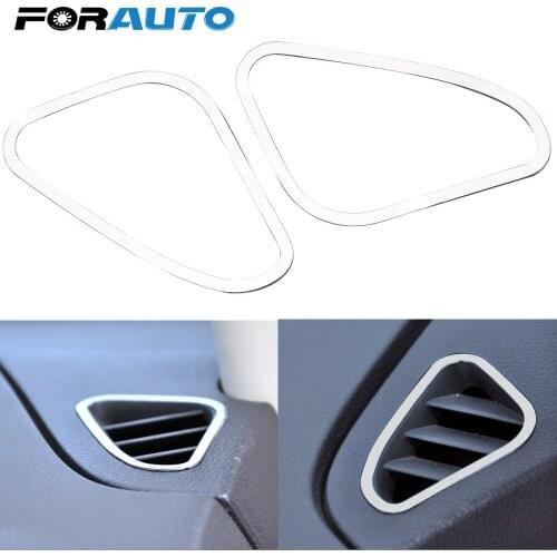 1Pair Auto Air Conditioning Vent Trim Sticker Decorative frame For Ford Focus 2 MK2 2005 2006 2007 2008 2009 2010 2012 2013