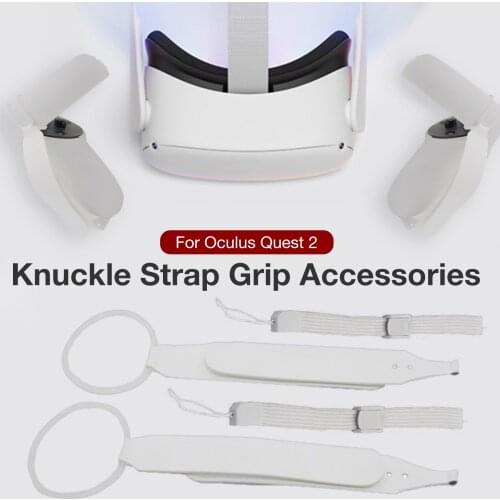1Pair Knuckle Strap Handle Grip Strap For Oculus Quest 2 VR Touch Controller Adjustable Wrist Straps For Quest2 VR Accessories
