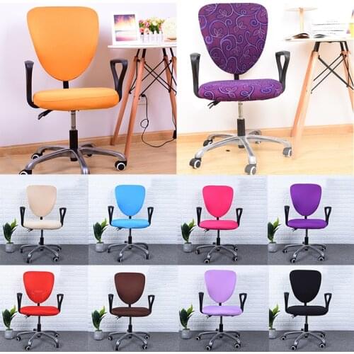 1Pcs Polyester Fiber Office Chair Covers Elastic Armchair Seat Cover Rotating Lift Computer Chair Slipcover Gamer Seat Protector