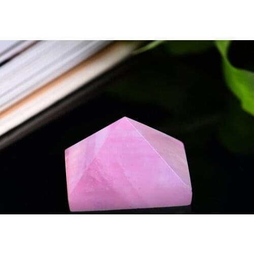 1PC natural crystal amethyst rose quartz pyramid handmade carving repair healing crystal can be used for home decoration gifts