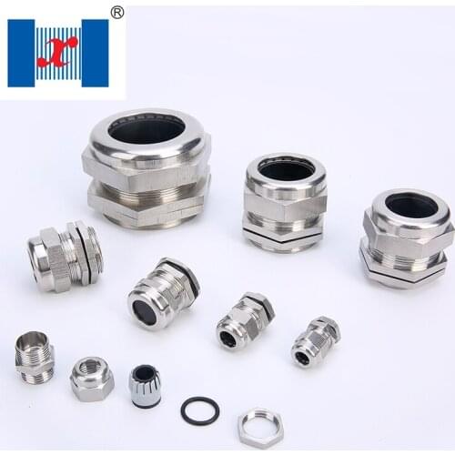 10 PCS/lot Stainless Steel 304 Waterproof IP68 Metal Cable Gland PG13.5 6-12mm Industrial Wire Glands