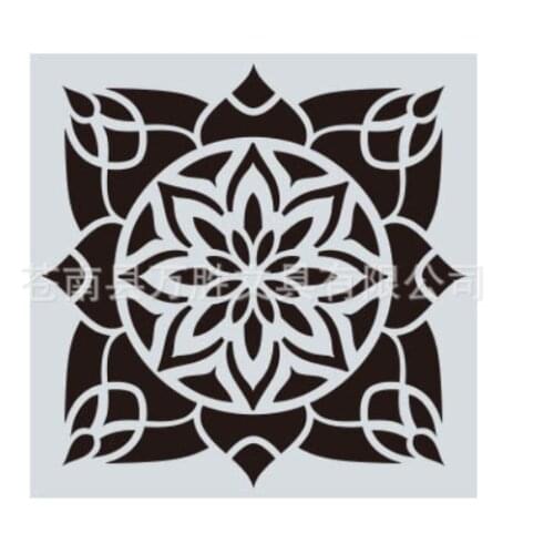 15*15 Mandala Layering Stencils for Diy scrapbook/photo album Decorative Embossing Painting Drawing stencil,home decor