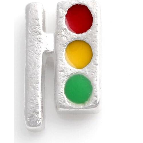 20Pcs/lot Traffic Light Floating Charms Hand-made DIY for Glass Lockets