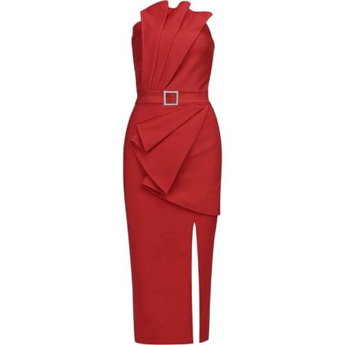 2021 Summer Party Dress Sexy Bandage Dress Women Fashion Bodycon Strapless Backless Elegant Ladies Casual Dresses