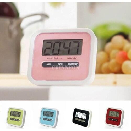 50Pcs/Lot Portable LCD Digital Kitchen Cooking Count-Down Up Alarm Clock Timer Magnetic