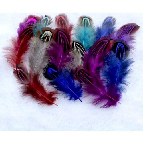 50 Pcs 4-8cm Beautiful Cheap Chicken Feathers for DIY Jewelry Craft Making Wedding Party Decor Accessories Wedding Decoration