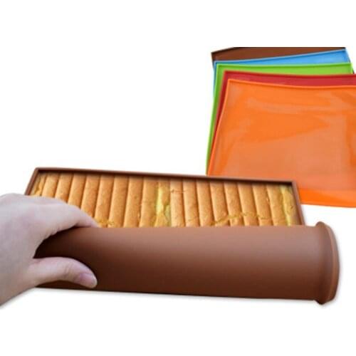 Non-stick Silicone Oven Baking Mat Macaron Roll Functional Baking Cake Pad Swiss Roll Pad Baking Tools For Cakes Silicone Mat