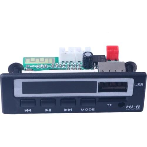 Wireless Bluetooth 5.0 Audio 12V MP3 WMA Decoder Board Lossless APE Module USB TF FM Radio Support Power-off Memory Playback