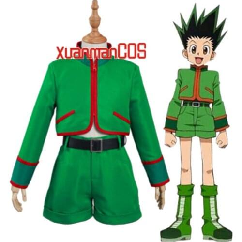 Kids Suit Hunter x Hunter Cosplay Gon Freecss Cosplay Costume Children Outfits Boy Full Suit Halloween Carnival