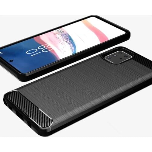 For Samsung Galaxy Note 10 Lite Case Carbon Fiber Cover Shockproof Phone Case For Samsung Note10 Lite SM-N770F Cover Flex Bumper