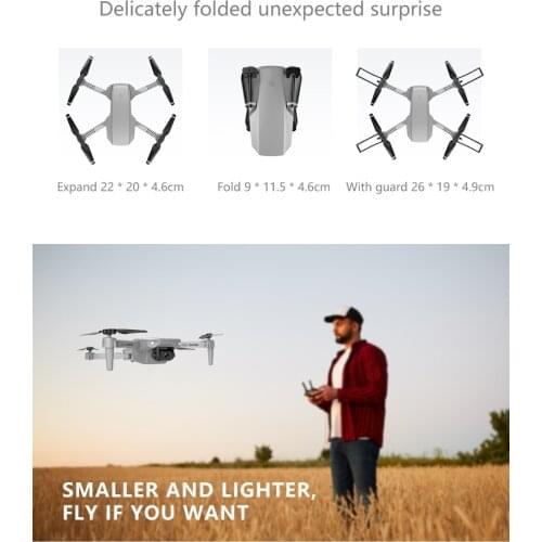 E88 WIFI Drone Equipped With Wide-Angle HD 4K Camera High-Hold Mode Foldable Arm Drone E58 Level RC Mini Helicopter TSLM1