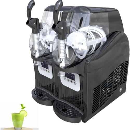 Electric Double Tank Snow Melting Machine Cold Drink Machine Snow Slush Machine 220V 110V