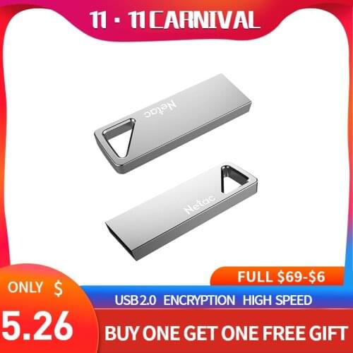 Netac U326 Usb 2.0 Pen drive 16GB 32GB 64GB Waterproof Shock Resistant Crush Resistant flash drive for pc Mac syste