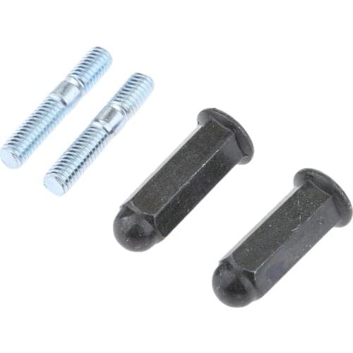 Motorcycle Exhaust Manifold Stud Set Nuts Bolts 6mm for 110cc 125cc 140cc 160cc 200cc Pit Bike