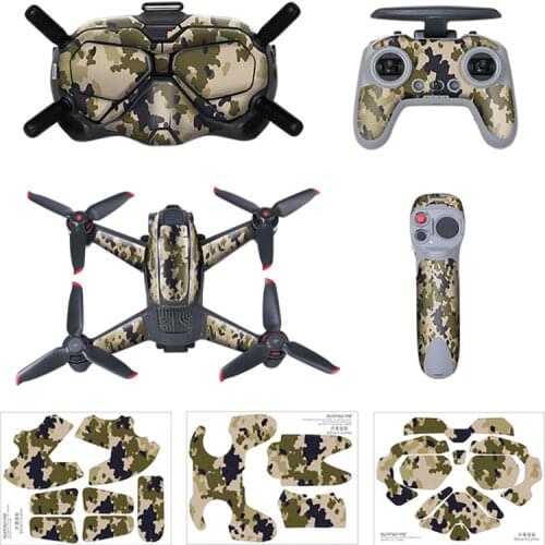 For DJI FPV Goggles V2 Sticker Decal Skin Protective Cover for DJI FPV Drone Accessories Carbon Waterproof Fiber Sticker
