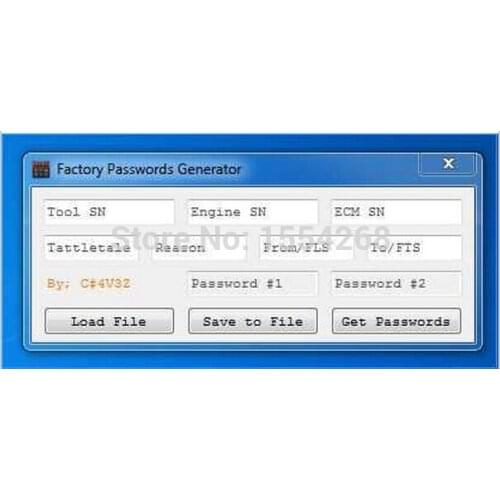 New ET FACTORY PASSWORDS GENERATOR [USB dongle]Support Windows 2003/XP/Vista/7/8/10