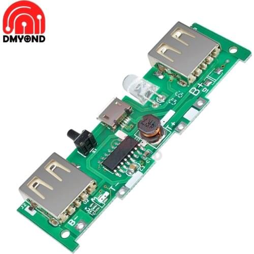 DC 5V 1A 2A Mobile Power Bank Charger Control Board Micro USB Polymer Lithium Battery Charging Board DIY Step Up Boost Module