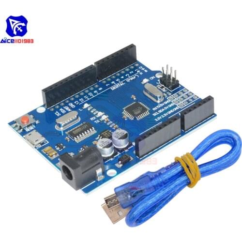 Diymore R3 CH340G CH340 MEGA328P ATMEGA328 ATMEGA328P-16AU Development Board for Arduino with Micro USB Cable