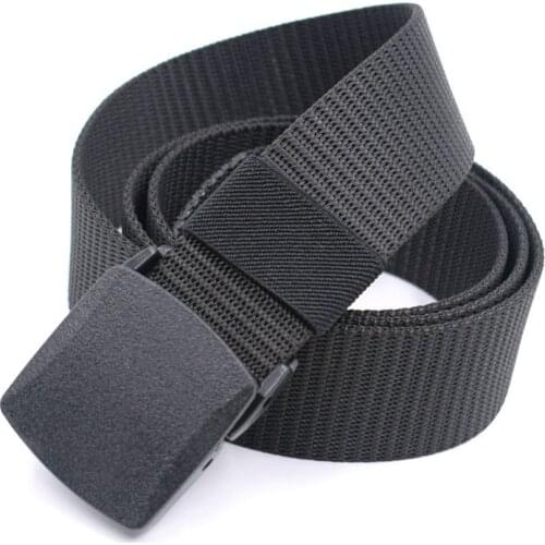 Nylon Waist Belt Men Women Army Tactical Belt Male Military Waist Canvas Belts Long 125cm Automatic Buckle