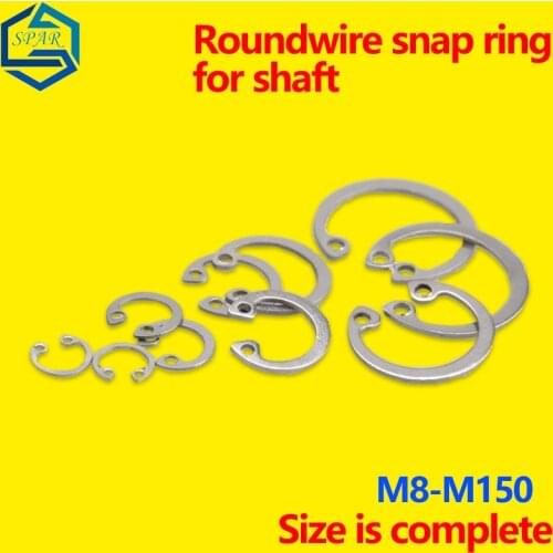 Circlip for Hole 304 Stainless Steel Clamp Elastic Retaining Ring Circlip C-type Snap Ring for The Inner Circlip GB ¢8/10-¢150