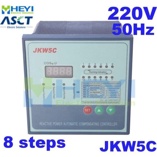 JKW5C / JKL2C power factor correction equipment 220v 50hz 8steps Reactive power automatic compensation controller