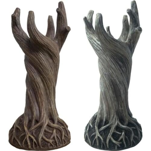 Dryad Vase Ornament Flower Pot Creative Tree Trunk Furnishings Resin Handmade Crafts Decoration for Home Living Room Office