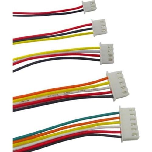 10pcs 26AWG JST XH2.54 2/3/4/5/6/7/8/9/10 Pin XH-2.54 Pitch 2.54mm Connector Plug With Wire Cable 30cm Length