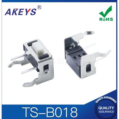 100PCS TS-B018 3*6 tact switch side insert 2 pin side 2 pin with bracket long life