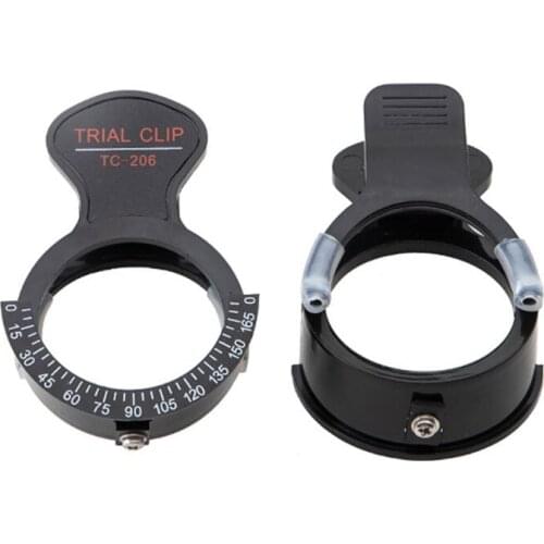 2PCS Trial Frame Clip Lens Frames Optometry Single Eye Optical Test Frame Stand