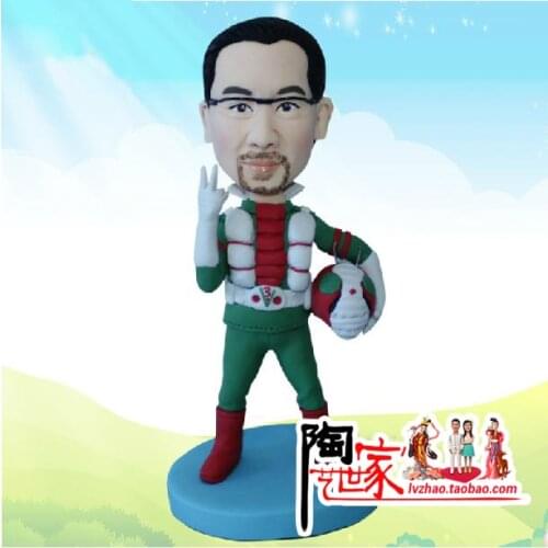 2019 Anime wedding Toys Diy Yourself Cake Topper Customize Any Person Polymer Clay Doll From Pictures Birthday cake