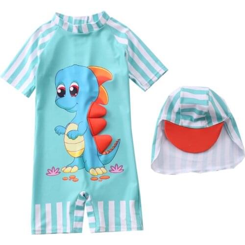 2020 new boys one-piece swimsuit baby cute boy baby middle and small children swimsuit boy children swimsuit XYY-12