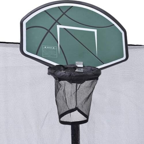 Trampoline Basketball Hoop Attachment For Straight Net Poles Universal Basketball Stand On Trampoline For Child Outdoor Toy