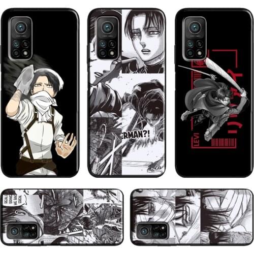 Attack on Titan Levi Ackerman For Xiaomi Mi 10T Pro Mi Note 10 Lite Mi 11 Ultra Case For POCO M3 Pro F3 F2 X3 Pro Cover
